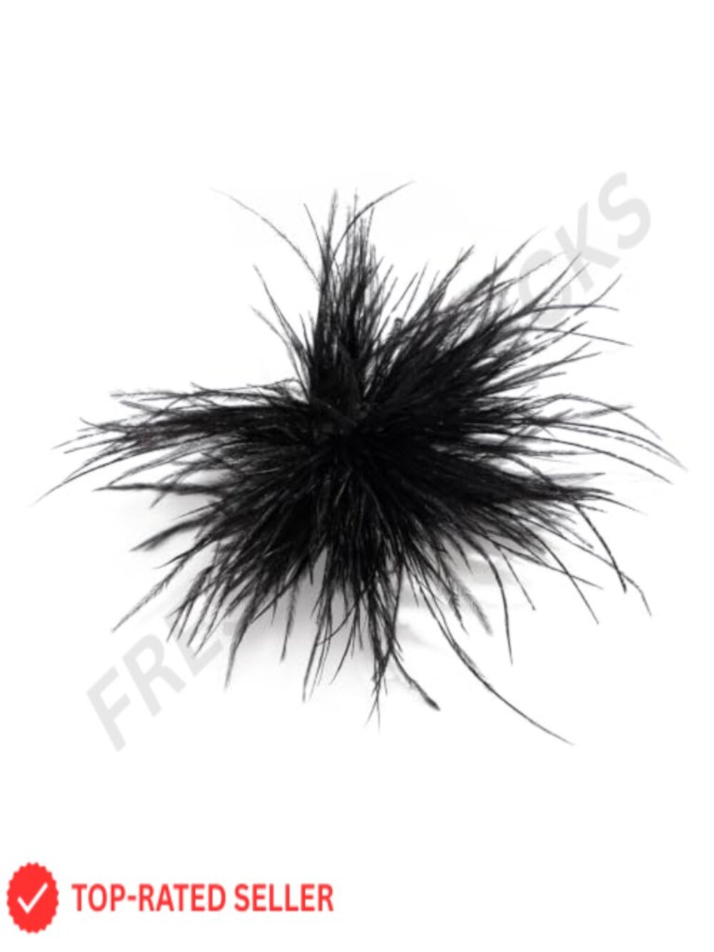 Feather Brooch Pin Lightweight Metal Statement Suit Dress Jewelry Accessory